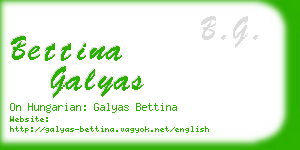 bettina galyas business card